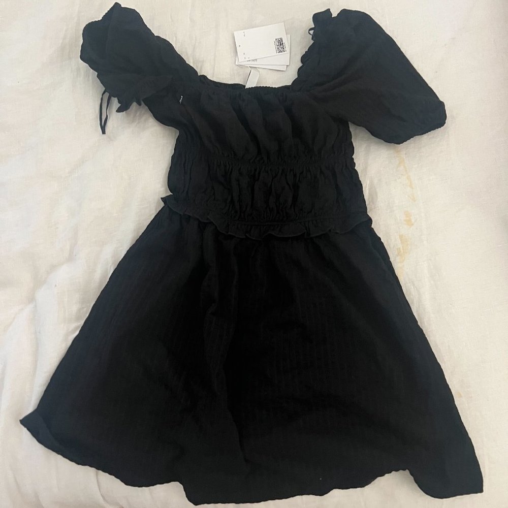 & Other Stories Puff Sleeve Smock Waist Dress